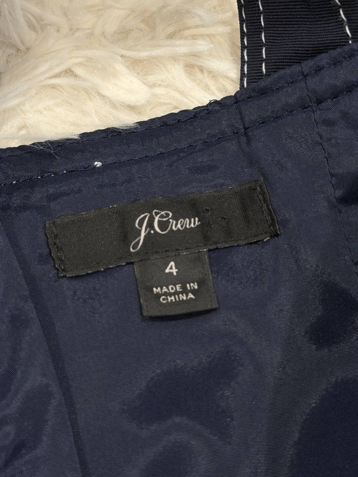 J. Crew Sheath Wiggle Midi Dress Stretch Faille Sz 4 Navy Blue Cocktail Party