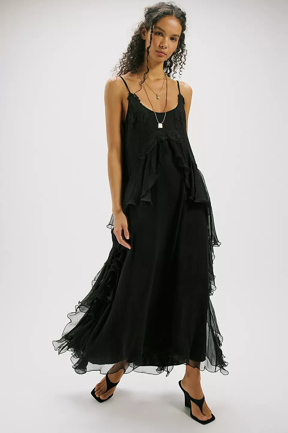 Freepeople – Nigel Preston Floating Angel Chiffon Maxi Dress 97519789