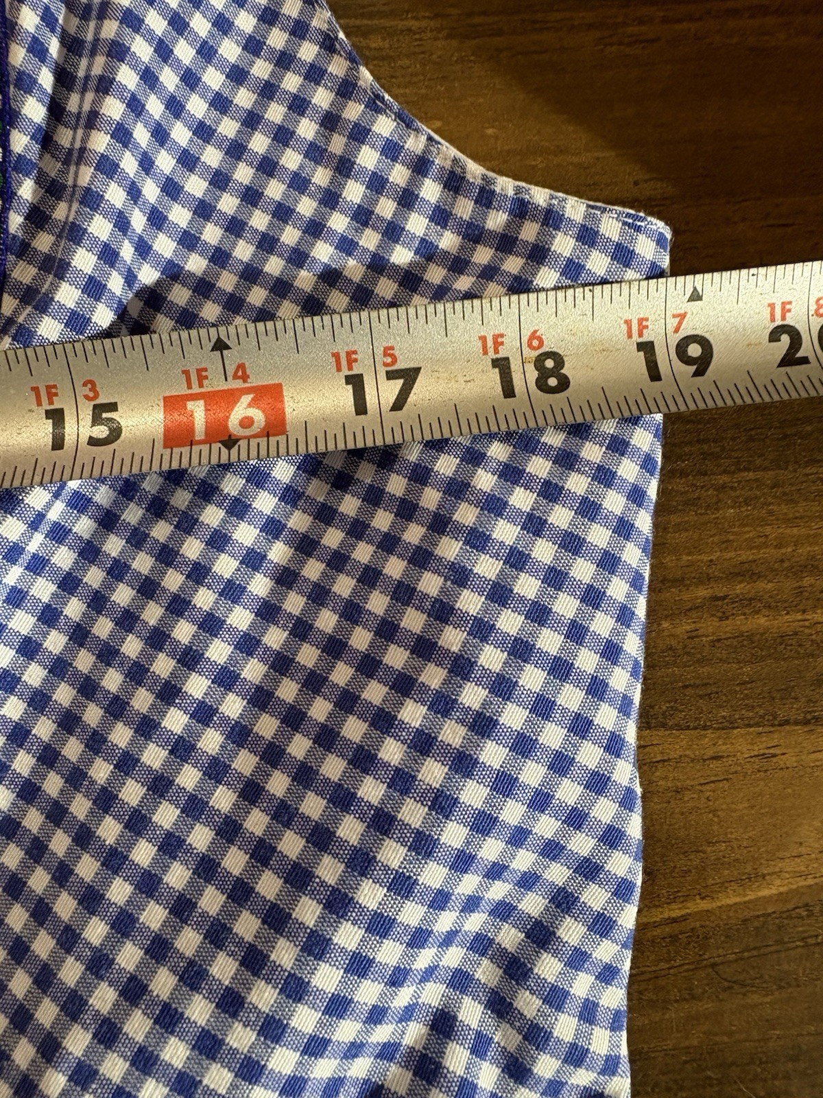 NWT GloryStar Gingham Blue Bavarian Dirndl Oktoberfest Dress Zip Up Lace Large
