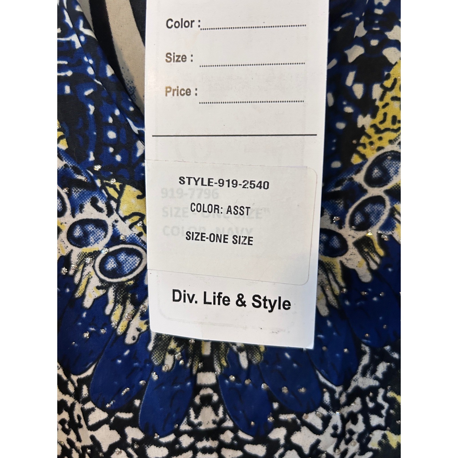 Boho Jessica Taylor NWT Blue Tribal Print Embellished Kaftan Maxi Dress OS