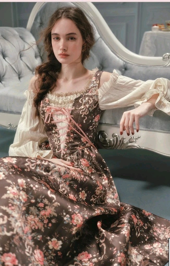 Lacemade Provence Diary Dress Small Renaissance, Princess, Cottage New