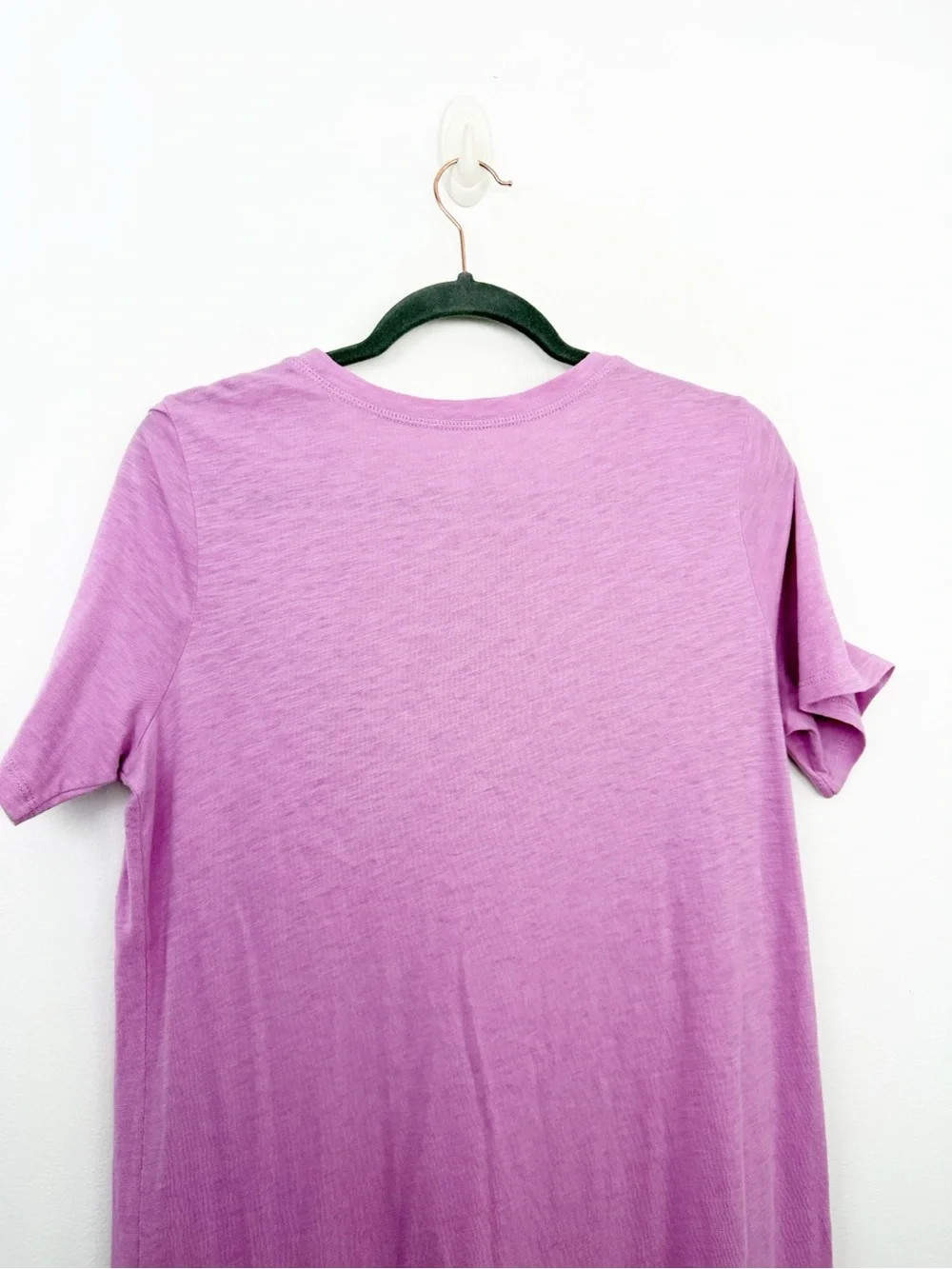 Eileen Fisher Organic Cotton Slubby Jersey Dress Lilac Size Small