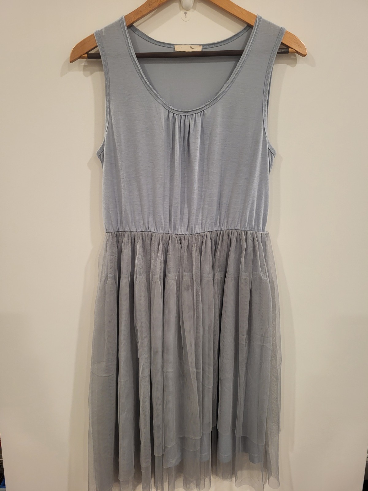 Ryu Anthropolgie Dress Tulle Skirt Women’s Medium Grey Whimsigoth Fairy Grunge