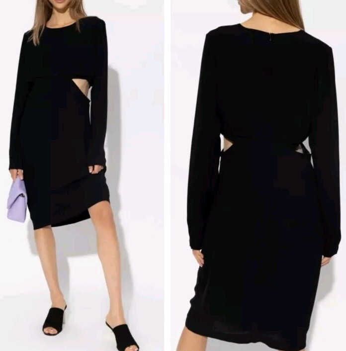 Birgitte Herskind Women’s Black Size 38 (US 6) Medium Cutout Dress New