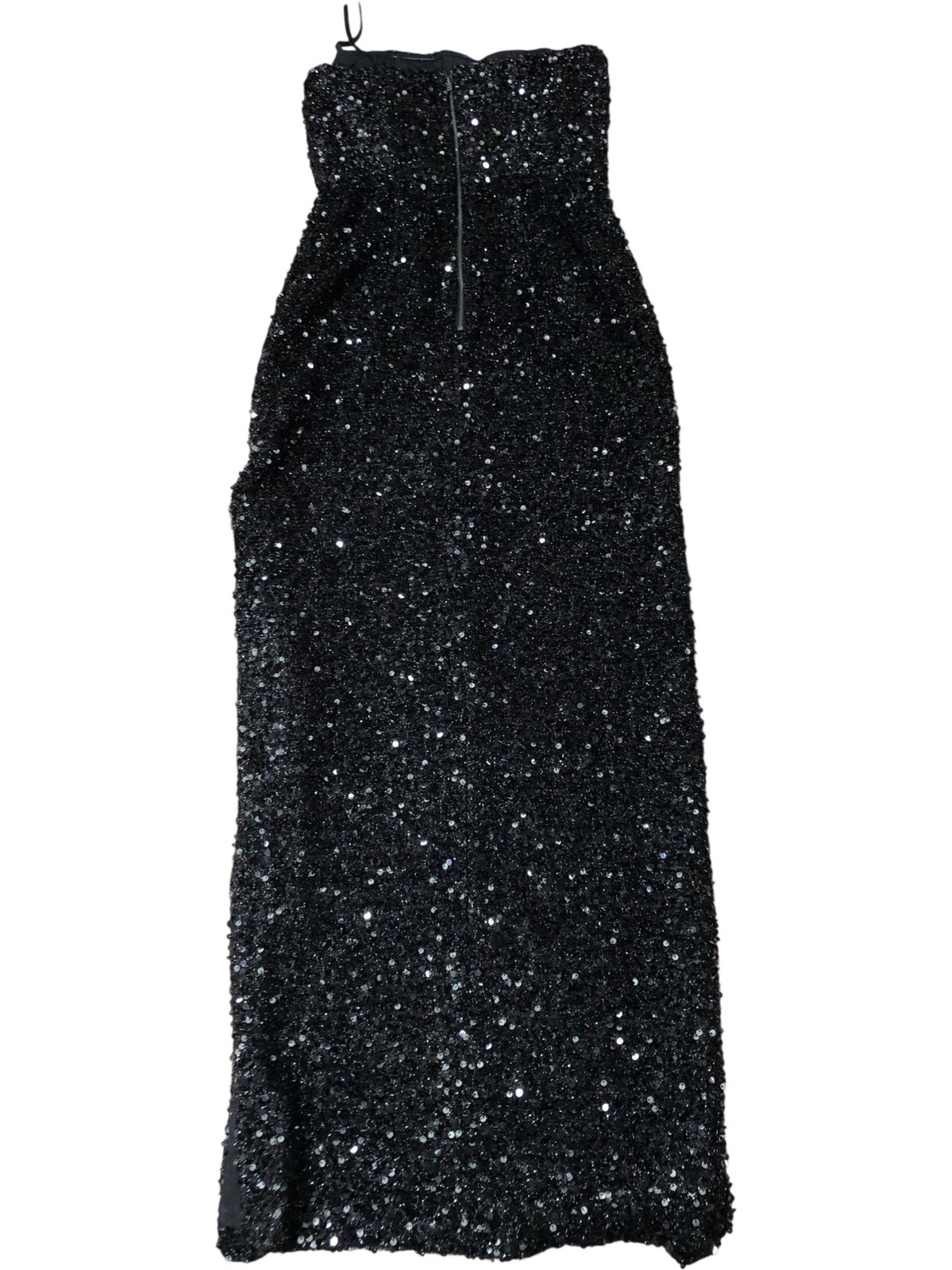 Jarlo Clement Sequined Strapless Dress Women’s Black Evening Gown Size 8