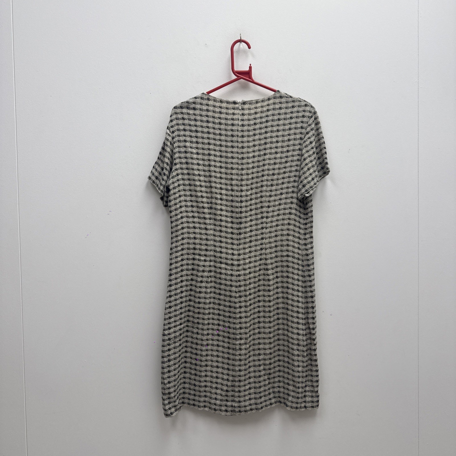 Toast Black & Beige White Patterned Dress Size 16