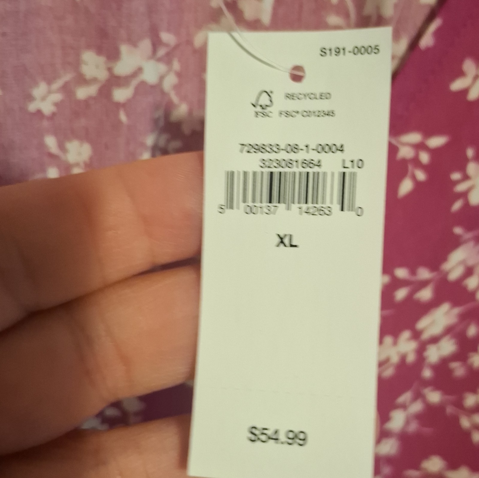 GAP Pink White Floral V-Neck Flutter Sleeve Tie Waist A-Line Midi Dress XL