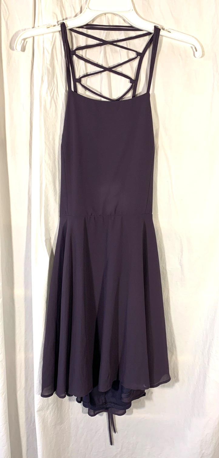 NWT Lulus Good Deeds Lace Up Dress Dusty Purple XL Fairy Coquette Bachelorette