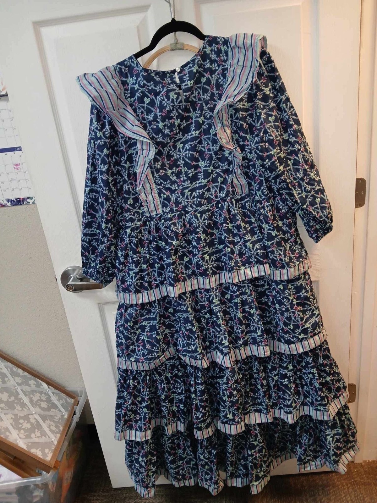 Simply Southern Collection Tiered Floral Print Maxi Dress with Ruffles