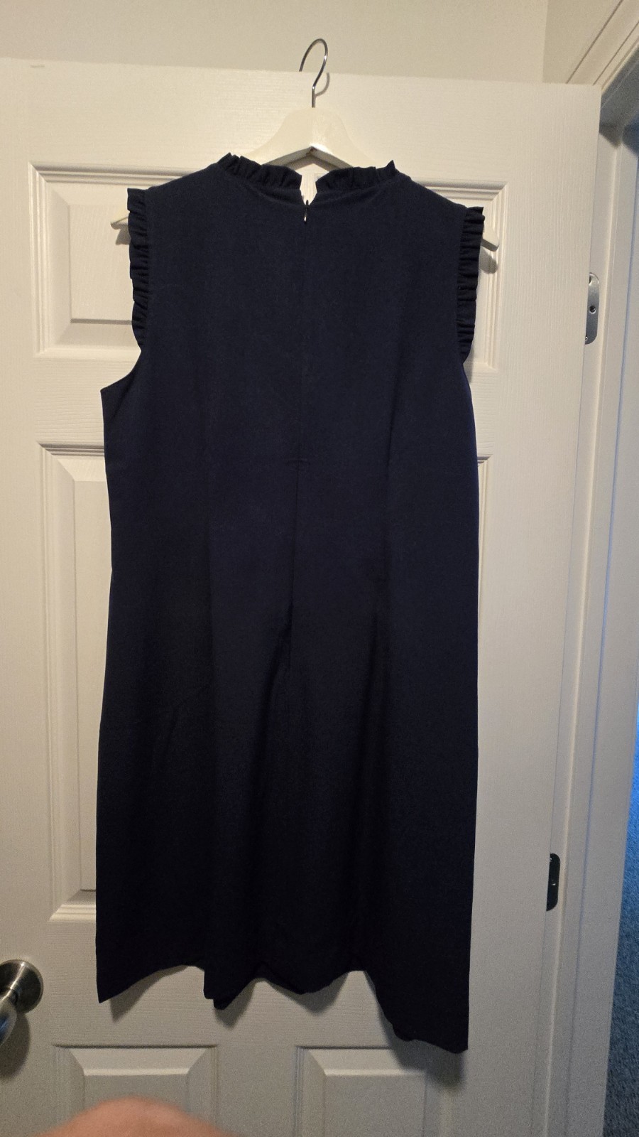 J.CREW Women’s Navy Blue Sleeveless Short Sheath Dress Round Neck, Size 12
