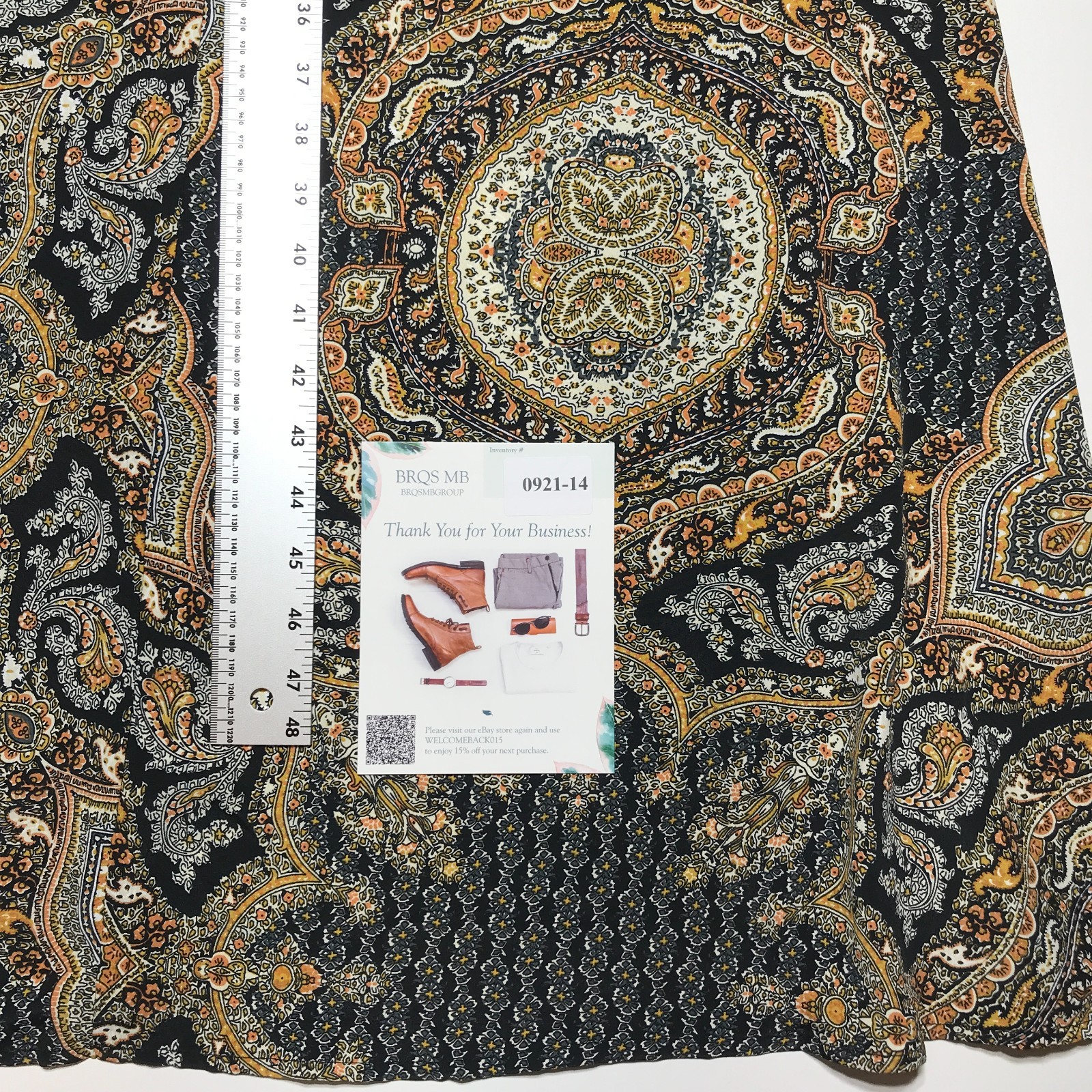 NWT Bishop + Young Woven Paisley Patchwork Wrap Dress Maxi in Black Combo XL