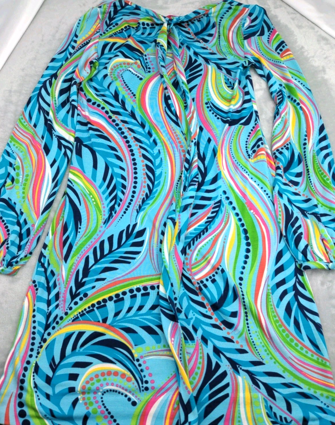 Lilly Pulitzer Multicolor Silk/ Cotton Blend Tunic Dress Tropical Resort XS