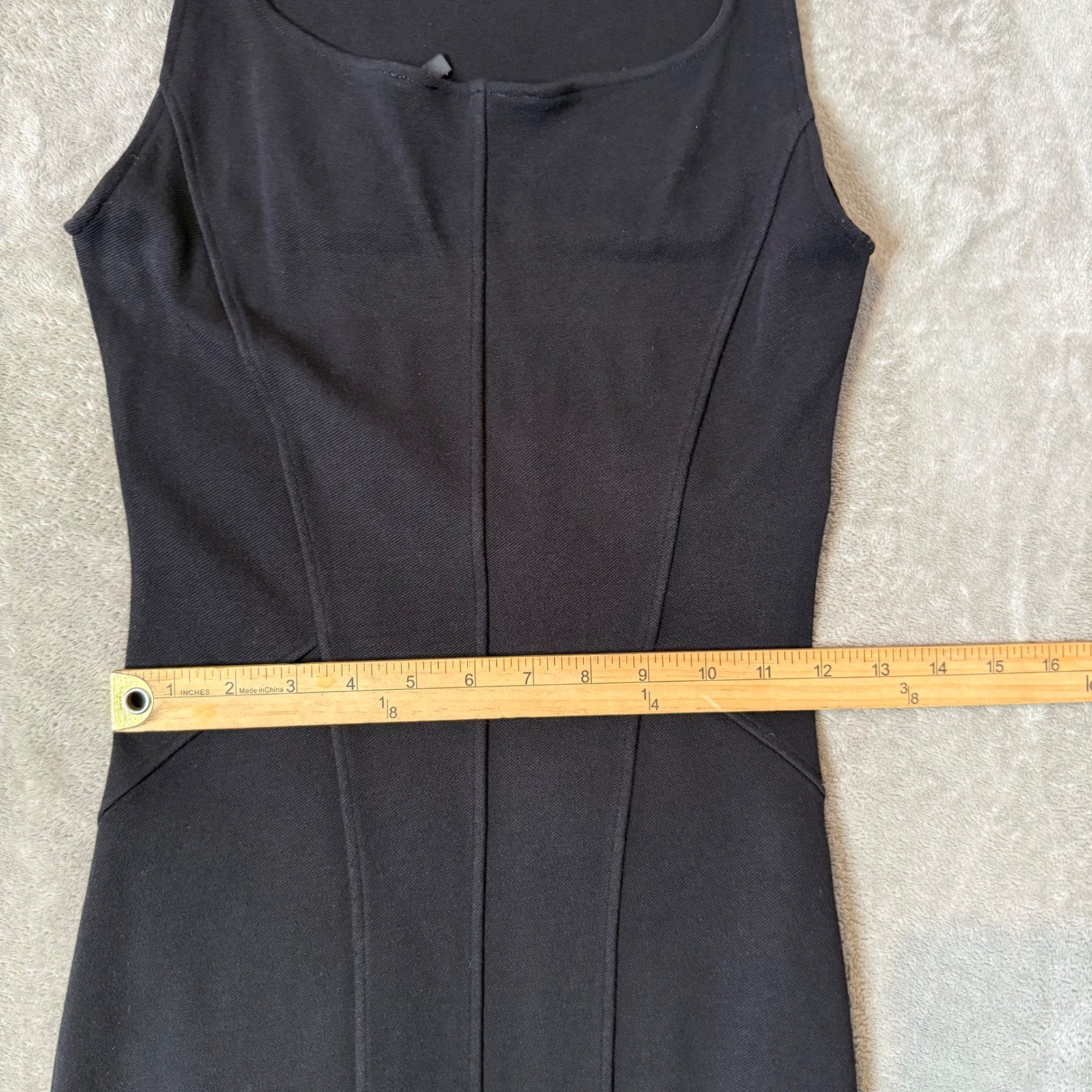 Helmut Lang Black Cutout Bodycon Sheath Short Dress Size M Gala Knit Stretch
