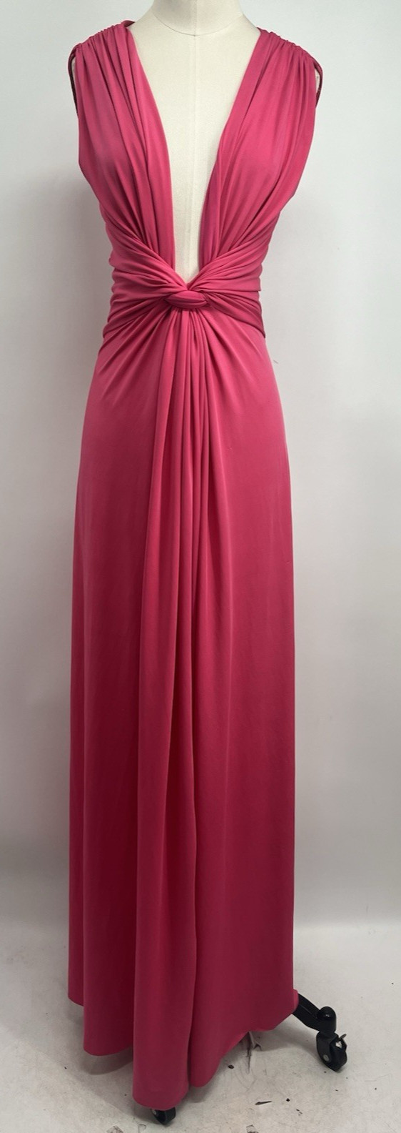Alberto Makali Women’s knotted Waist Detail Sleeveless Pink Maxi Dress Size NA
