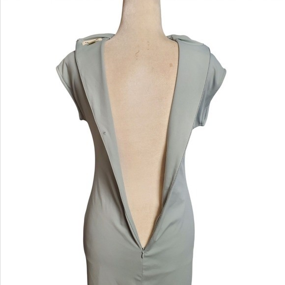 Open Edit Women’s Sleeveless Mock Neck Slit Bodycon Dress Size Small