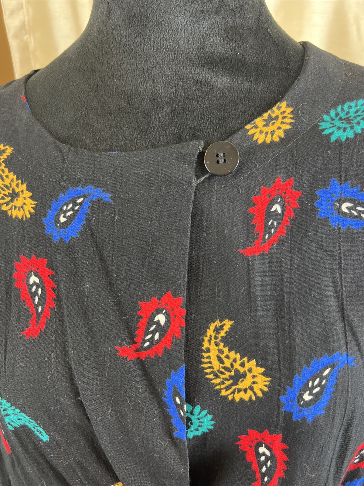 Chaus Women’s Black Crepe Pants & Long Sleeve Reversible Jacket Retro 1980 Large