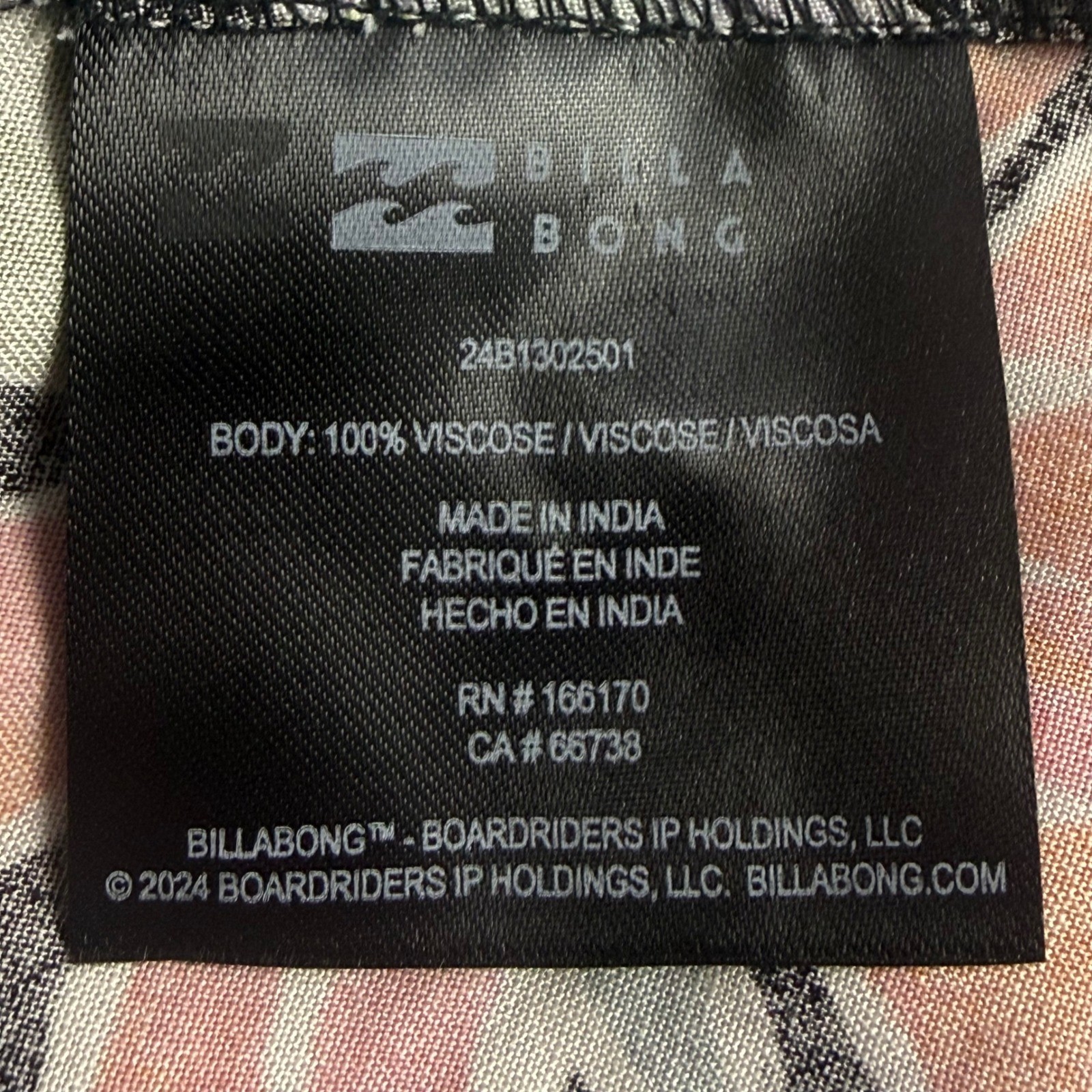 BILLABONG SO COY MINI Dress Black Tropical Floral Tie Strap XL