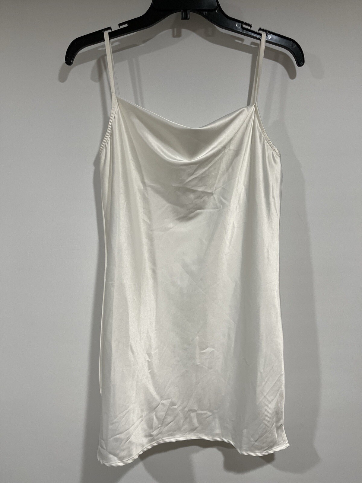 Heiress Beverly Hills Slip Dress Solid White Unlined Womens Small
