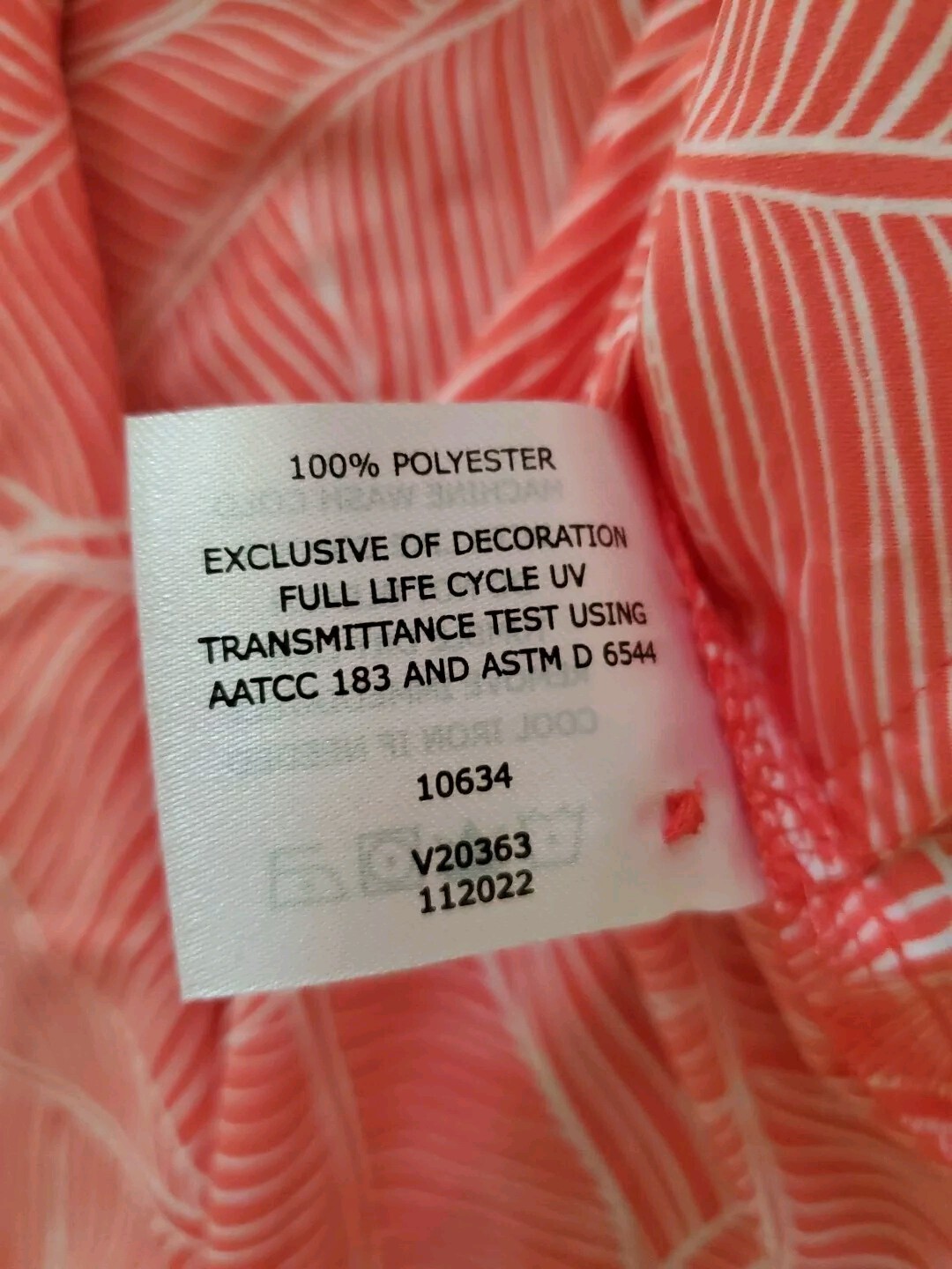 COOLIBAR Dress TOP LARGE UPF 50+ Beach Outdoor Pockets Relaxed Fit
