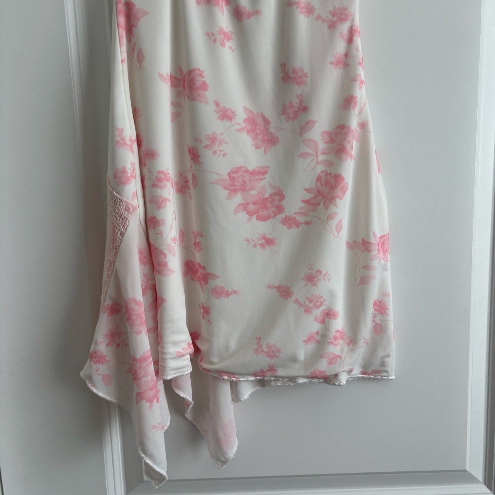 White Fox Boutique Settle For You Mini Dress Size XS Pink Coquette Asymmetric