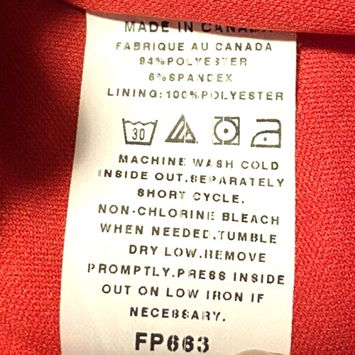 Picadilly Fashions size S sleeveless Red Rouched Sash Bodice Lined Slimming