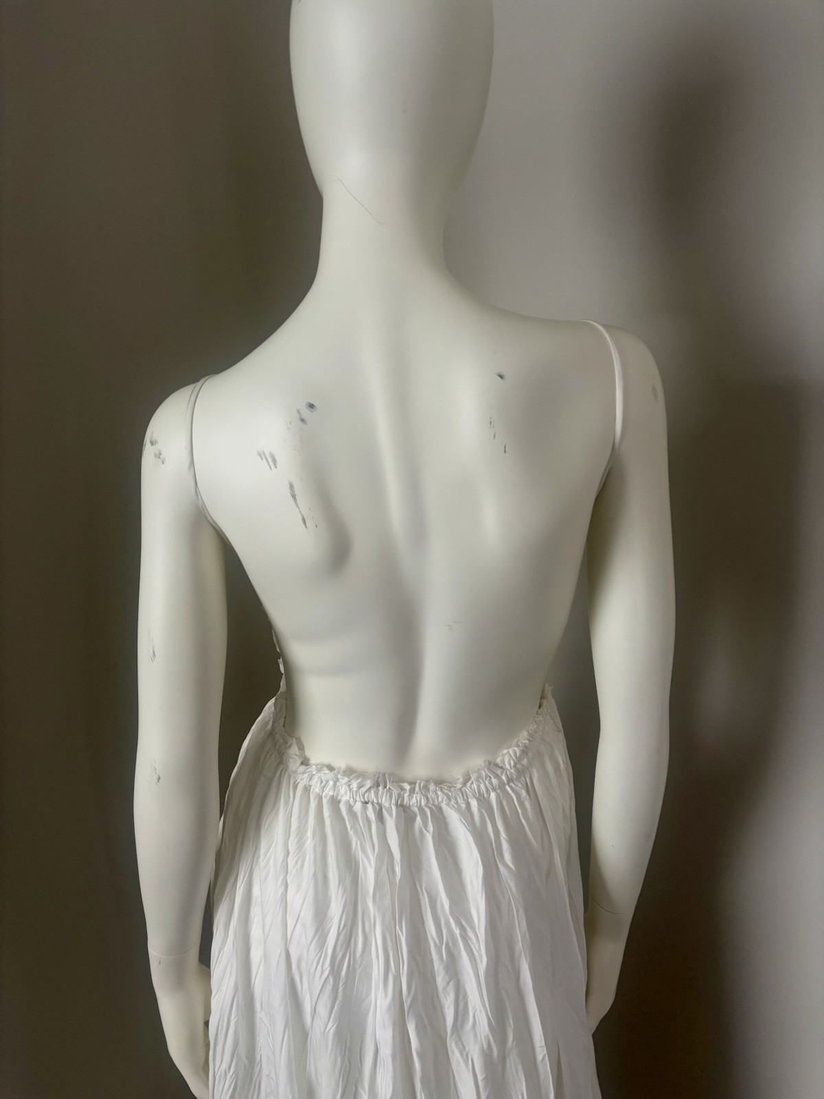 Olivaceous Crocheted Lace bodice Open Back Maxi Dress Size L