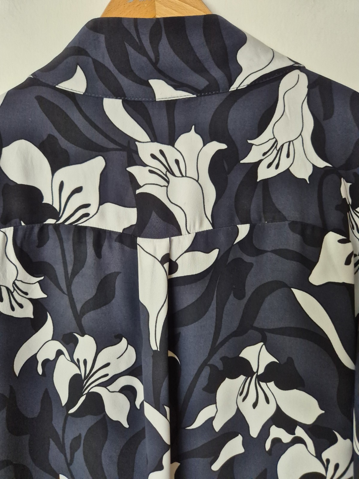 KIN John Lewis Loki Floral Print Button Collar Midi Dress Size 12