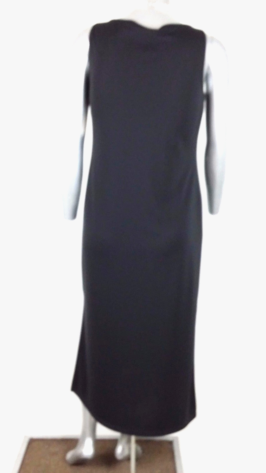 NWT PETITE AMANDA SMITH OCCASION BLACK COWL NECK MIDI DRESS Size PL Sleeveless