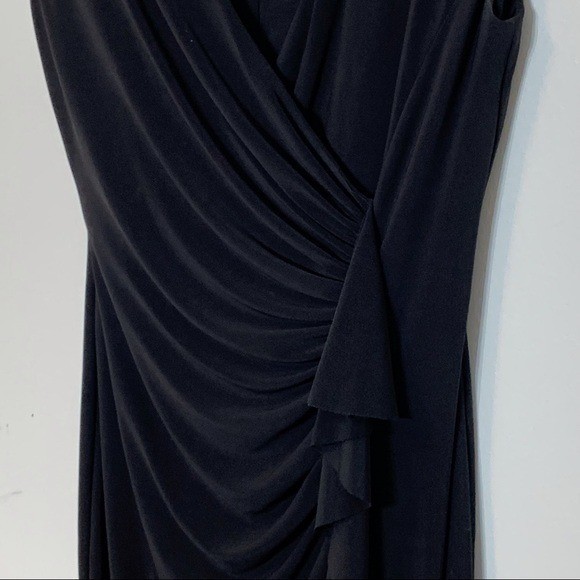 EUC American Living Gathered Waist Ruffle Dress
