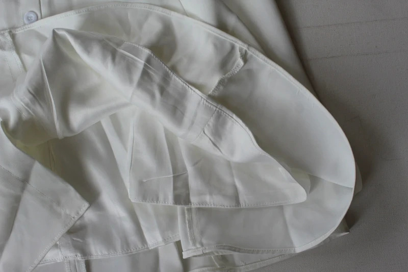 White The Ultimate Odd Muse layered collar button front mini dress – XXL 2XL New