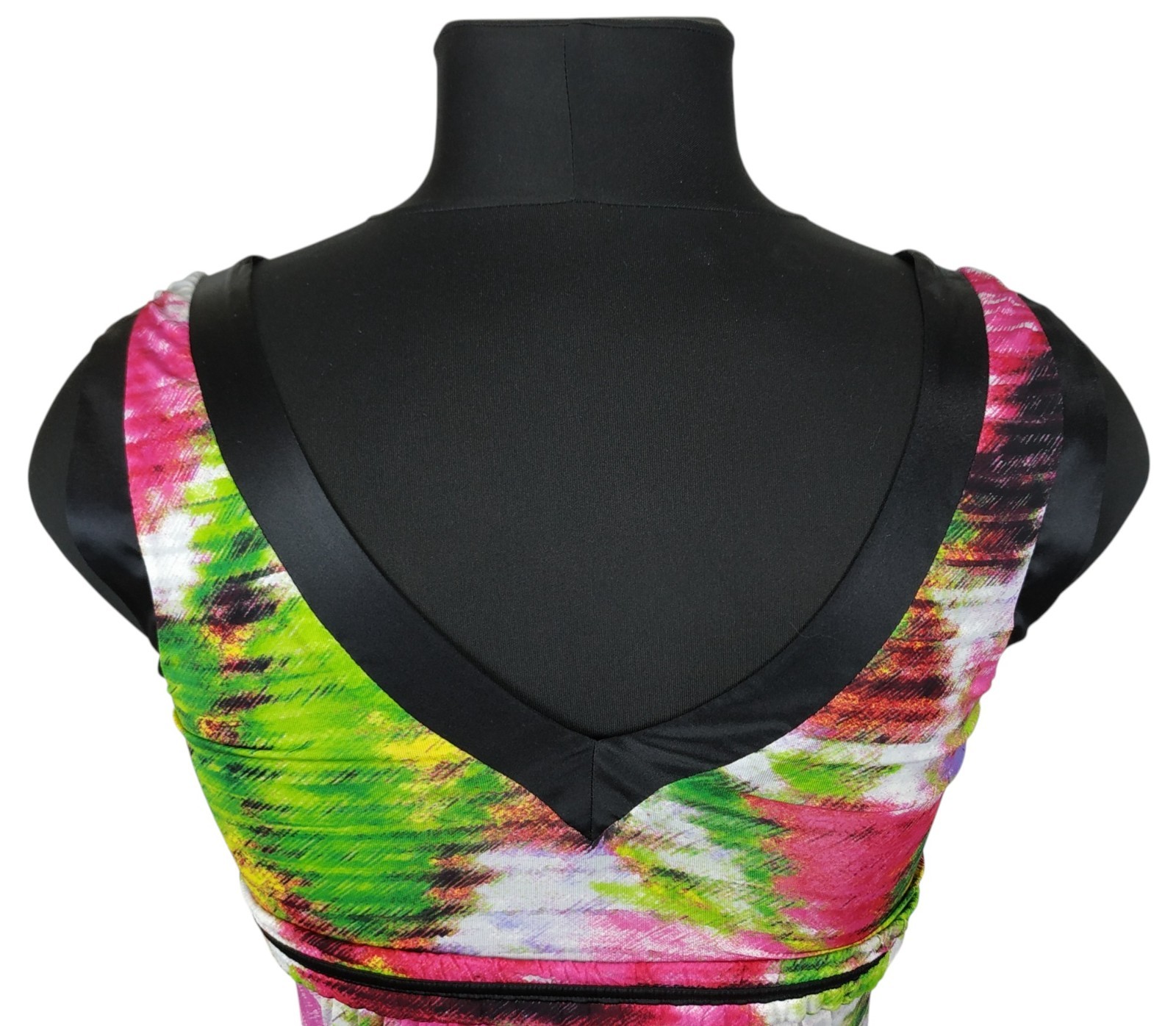 Class Roberto Cavalli Multicolor Viscose Sleeveless Dress Size I 42 | US 8