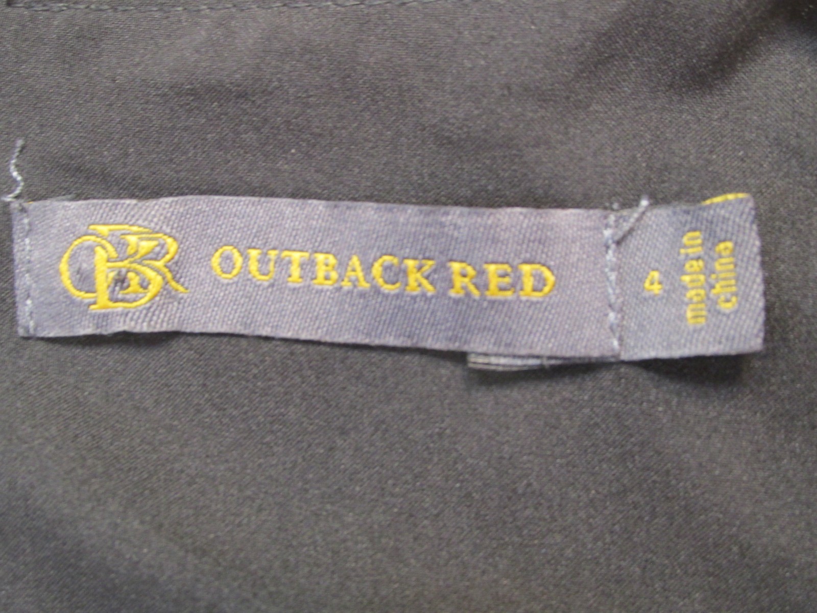 OUTBACK RED Midi Shift Dress Women 4 Black Floral Lined Belted Cottage Core
