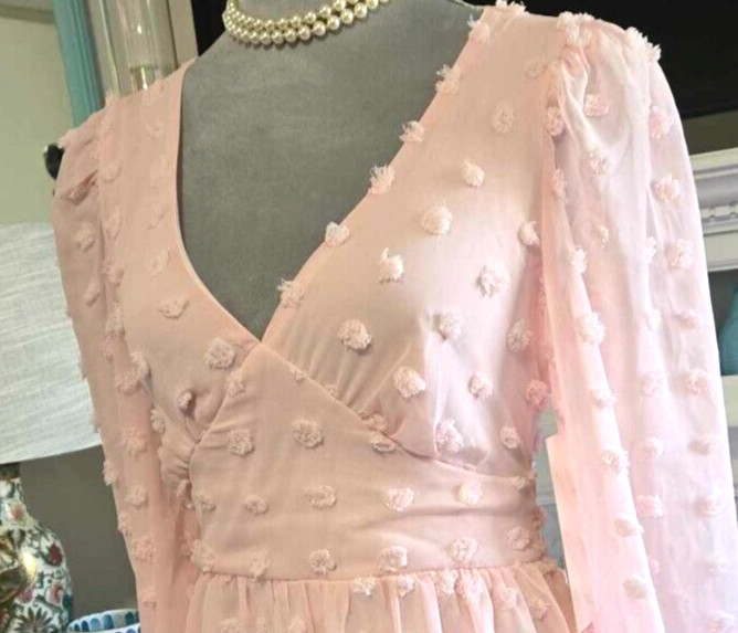 Honey and Rosie Size 5 Dress Babydoll Deep V Neck Zip up Party Prom NWT A122