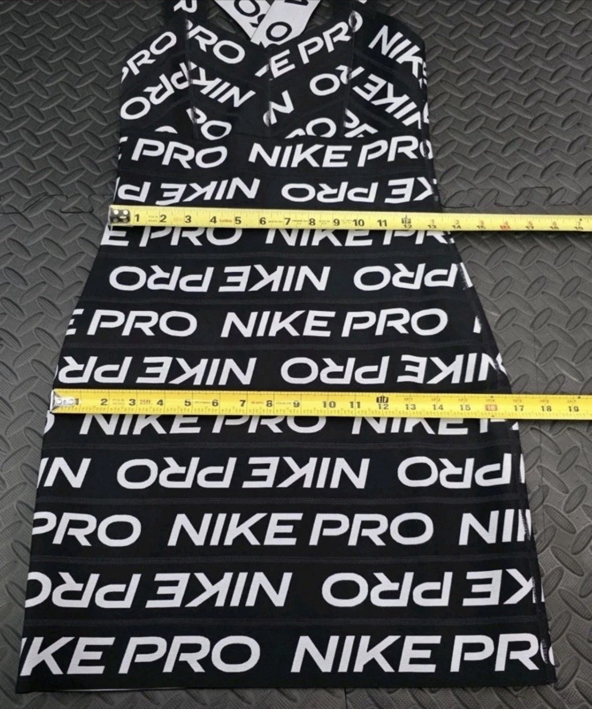 NEW $120 Nike PRO All Over Logo Bandage Dress Black – Women Size S FZ6990-010
