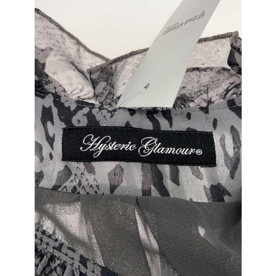 Hysteric Glamour Gray Animal Print Long Sleeve Dress Free Auth