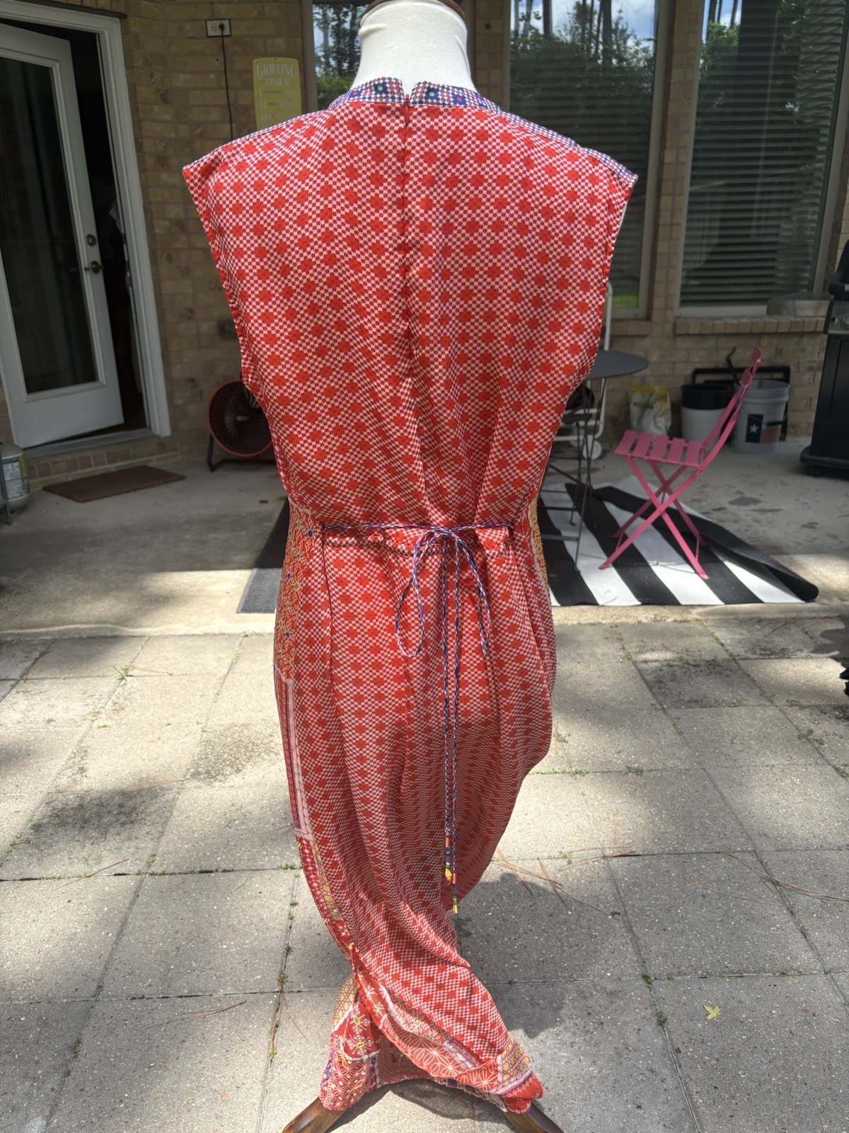 NWT $198.00 Anthropologie Patchworked Sol Maxi Dress By Tanvi Kedia size large