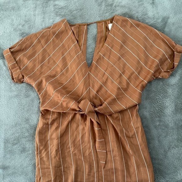 Sancia Mabel Dress SMALL Tencel Lyocell Tie Front Boho