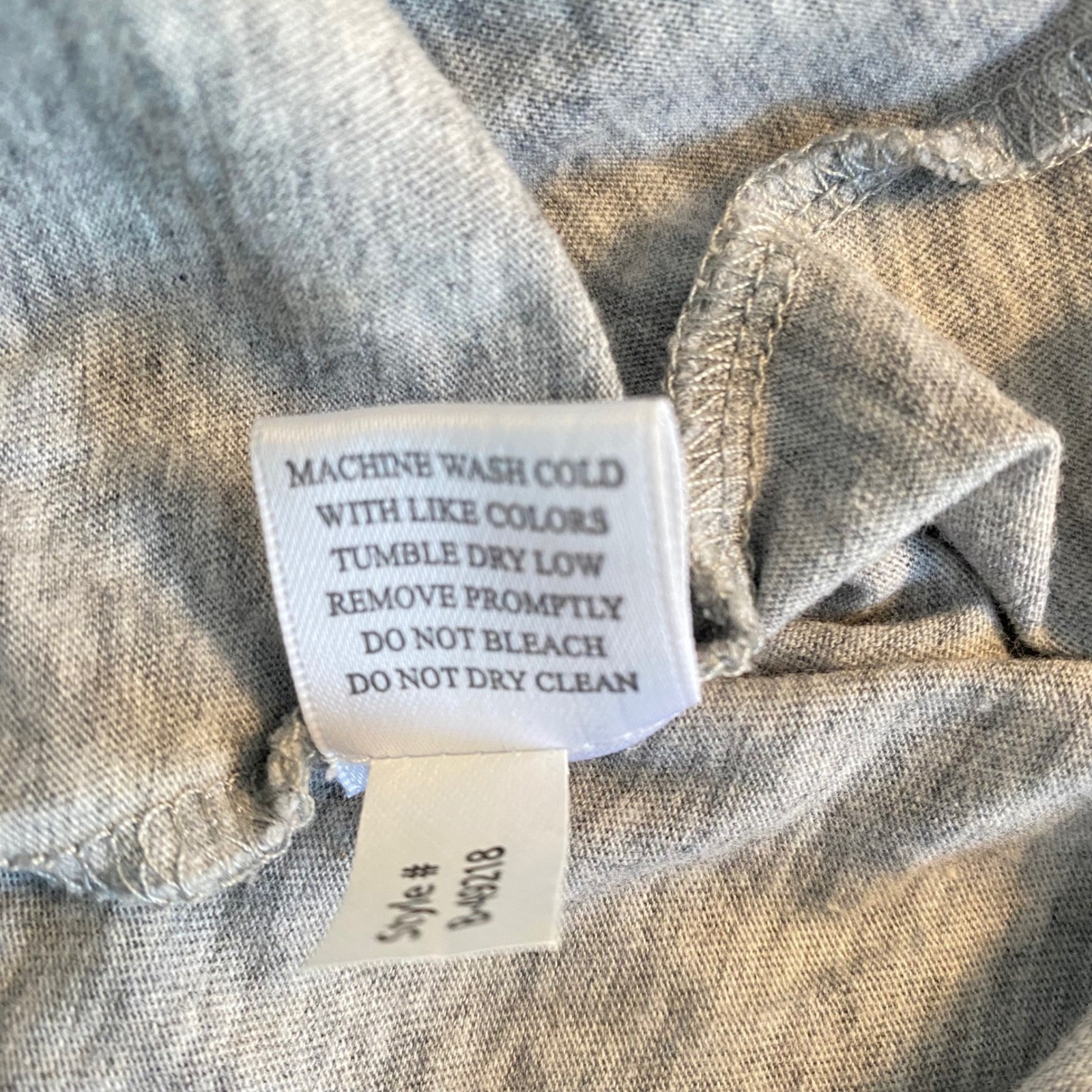 Bobi Los Angeles Sz MD Casual Heather Grey Ruched Cotton Tank Mini Dress