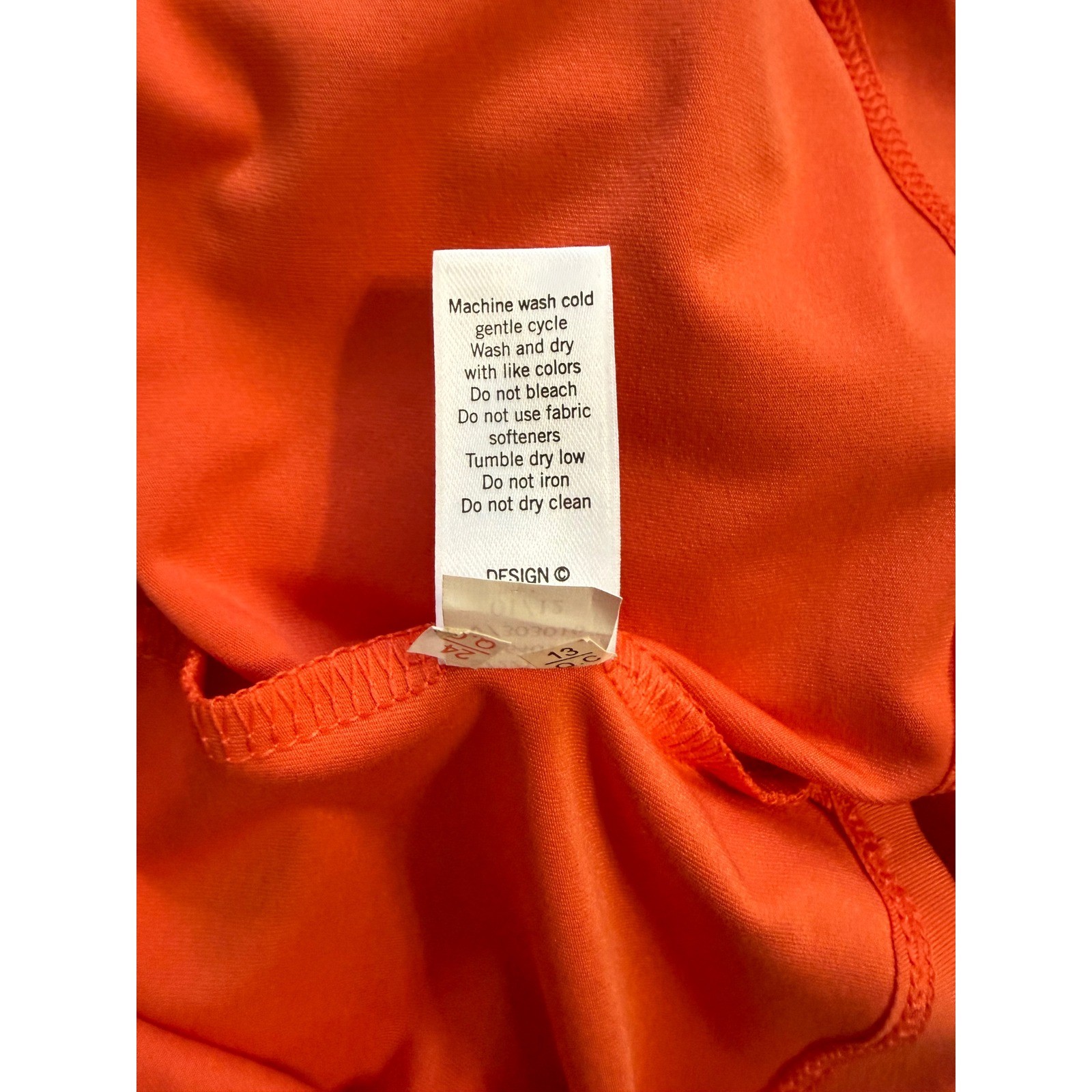 Athleta Orange Ruched Crossover Active Dress Women’s Med Lycra Sport Athleisure