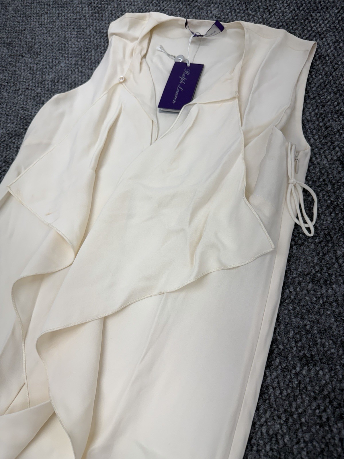 Ralph Lauren Purple Label Collection Women’s 2 Chantel Ruffle Front Dress – Read