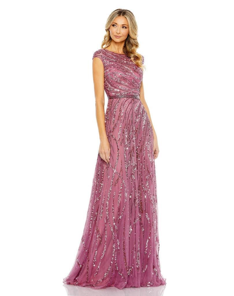Mac Duggal Sequin A-Line Gown-Size 10 – ( LK#1189 A)