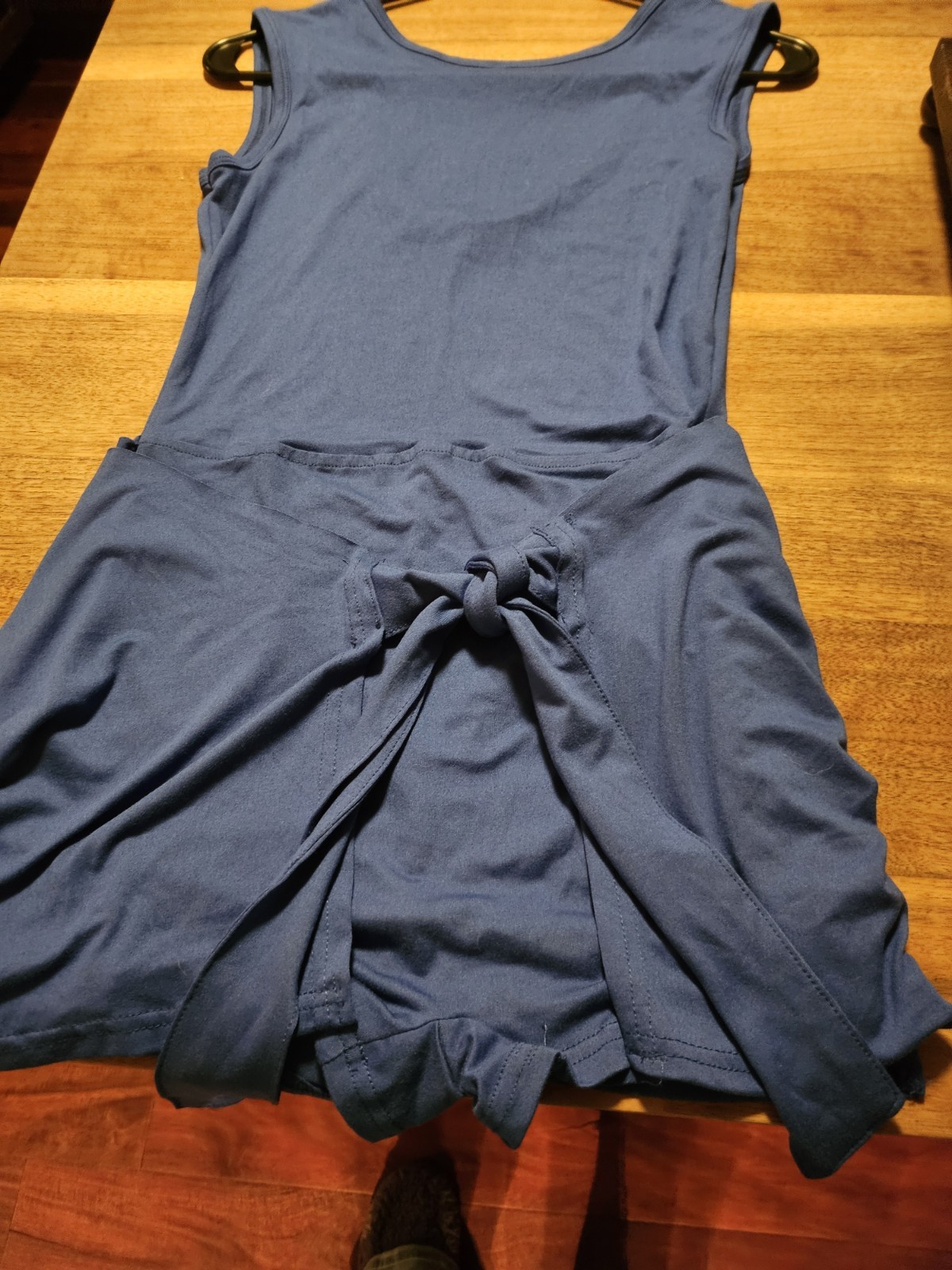 Athletic Type 1 Piece Shorts Set. Royal Blue. Bow In Front. Back Zipper.Small