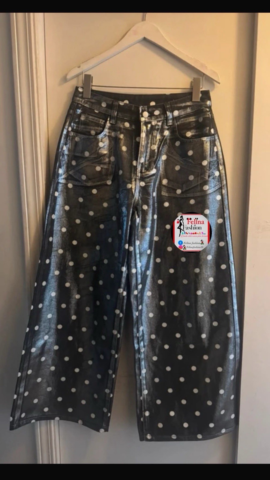 Mickey Mouse Denim Off-Shoulder Polka Dot Bodycon Dress S White/Black