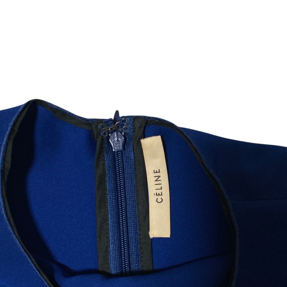 CELINE (Phoebe Philo era) Silk Blend Dress, Size 34, Blue Women USED