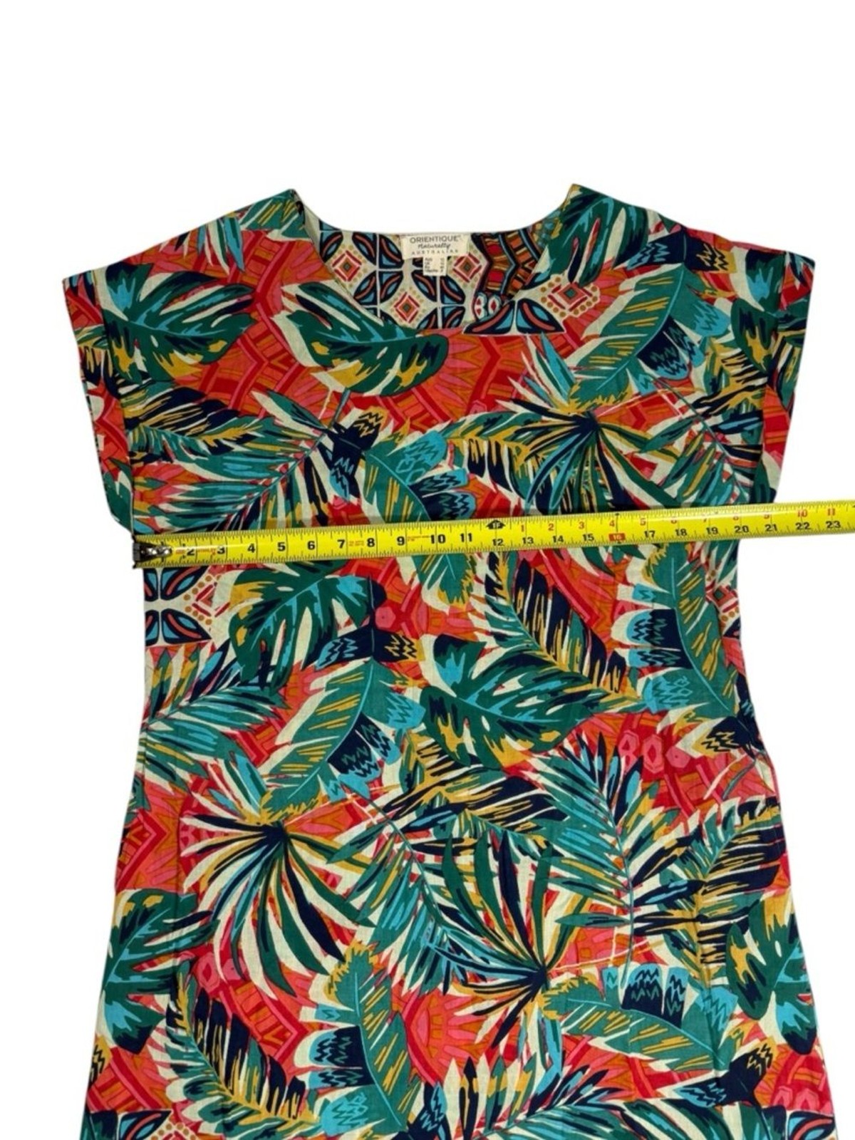 Orientique Naturally Australian Reversible Dress Small Tropical Cotton Vacation