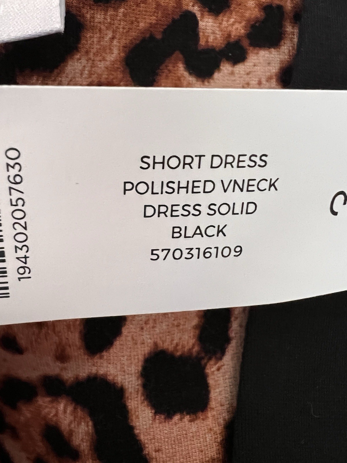 Chico’s Size 3 (XL-16) True Black V-Neck Long Sleeve Dress NEW W/Tag ($129)