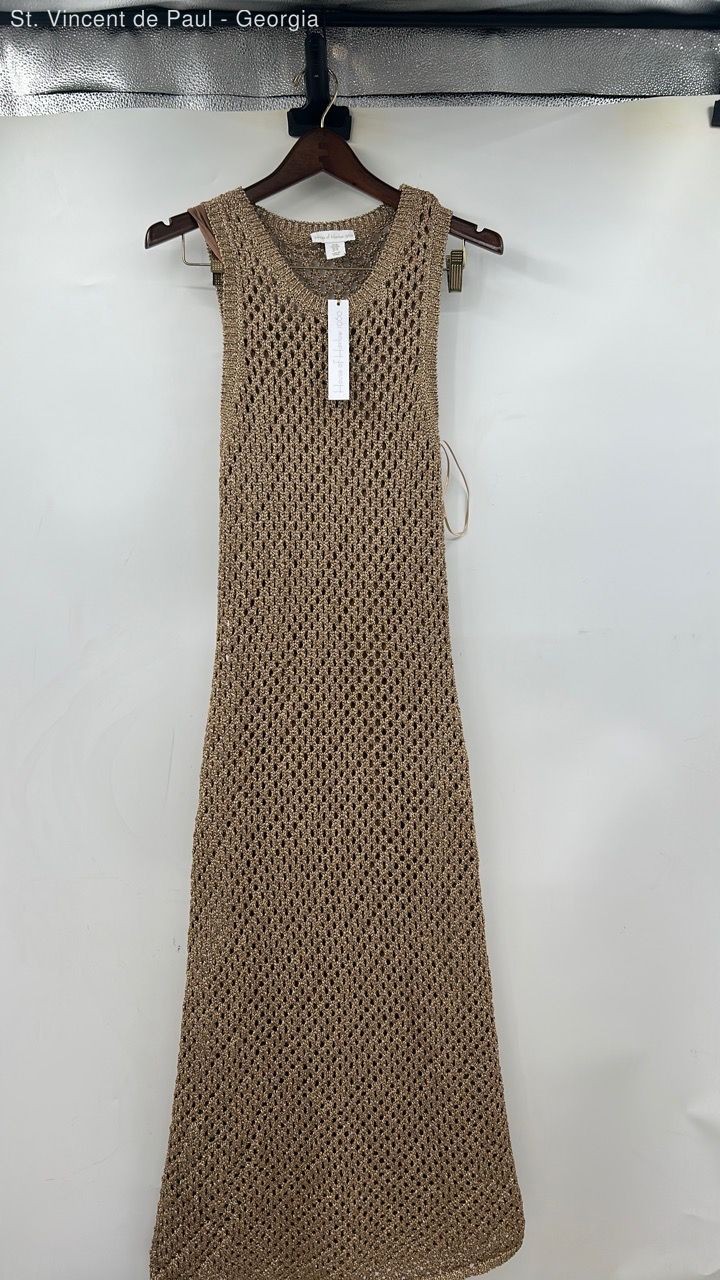 House Of Harlow 1960 Knitted Bronze Dress Women’s Medium Designer Beautiful NWT
