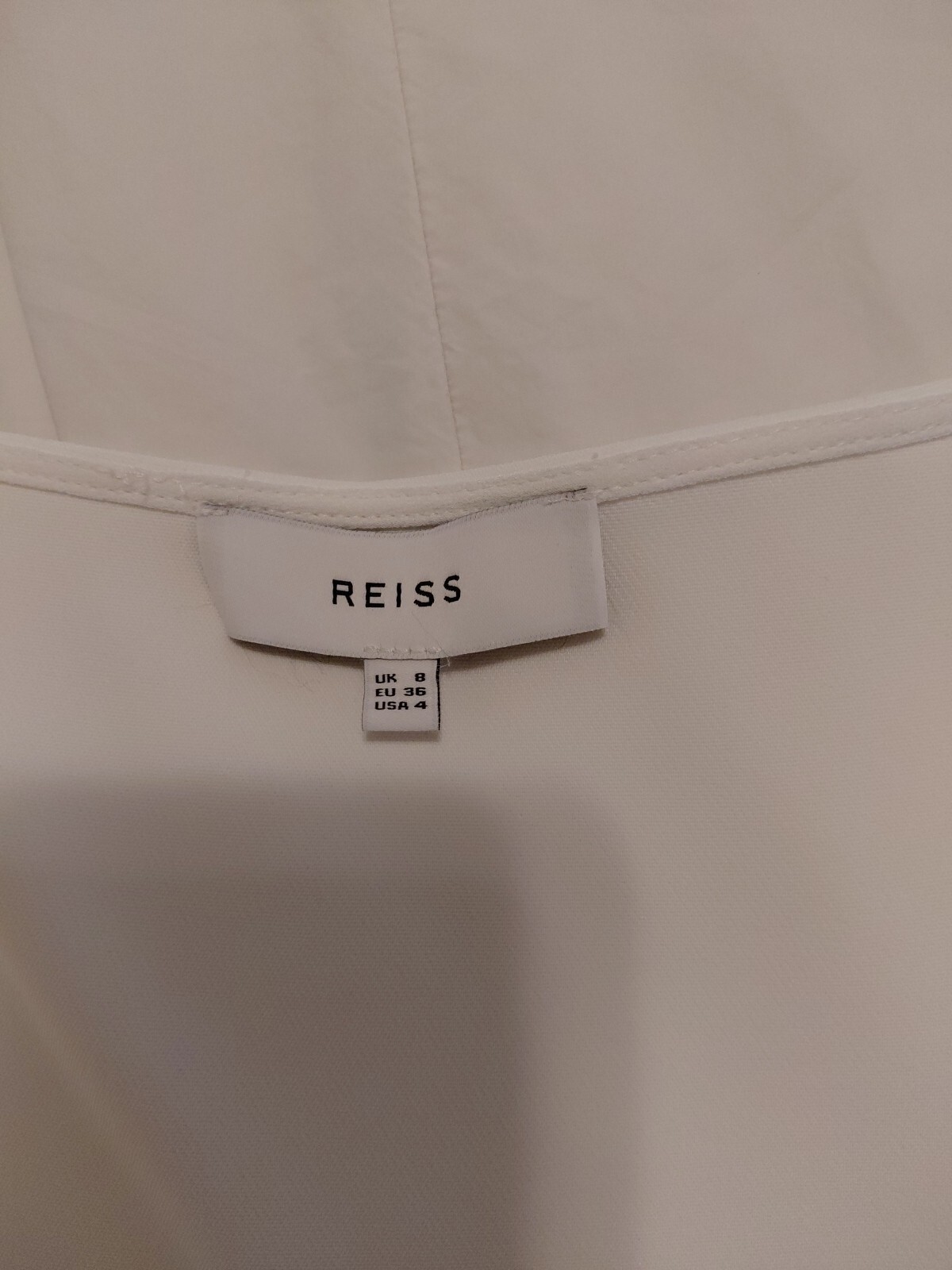 Reiss Piper Halter Neck Wrap Dress White US 4 EUC #300