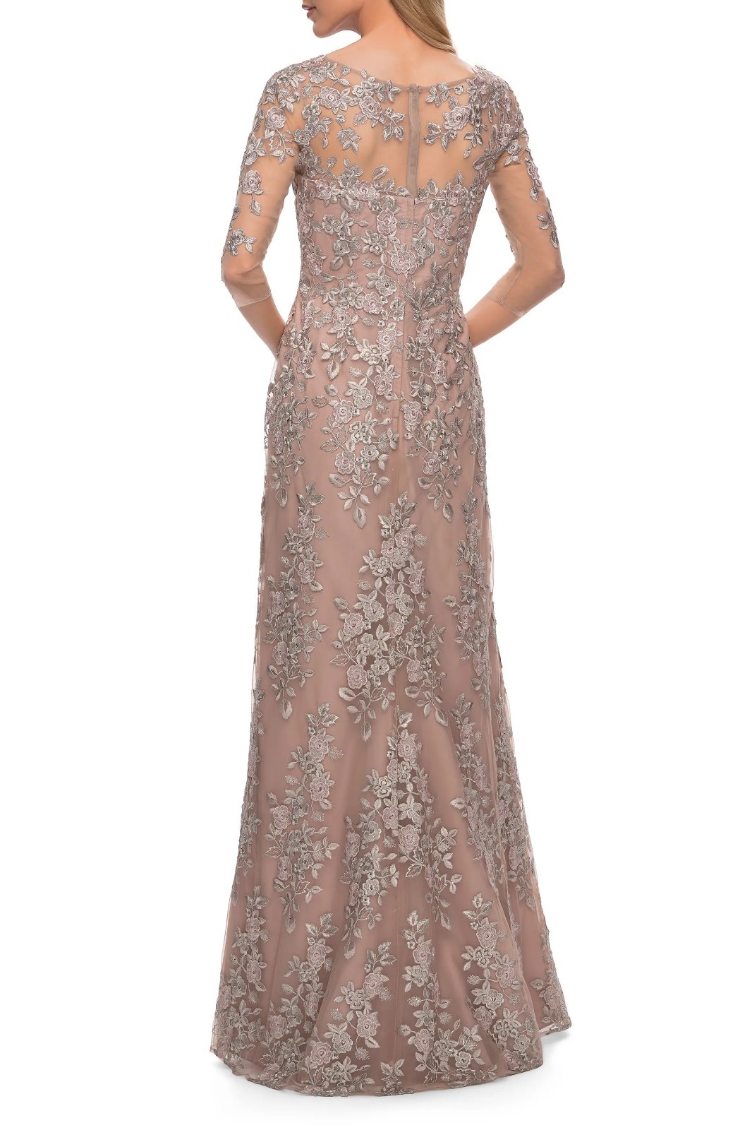 Gorgeous Floral Column Gown 12