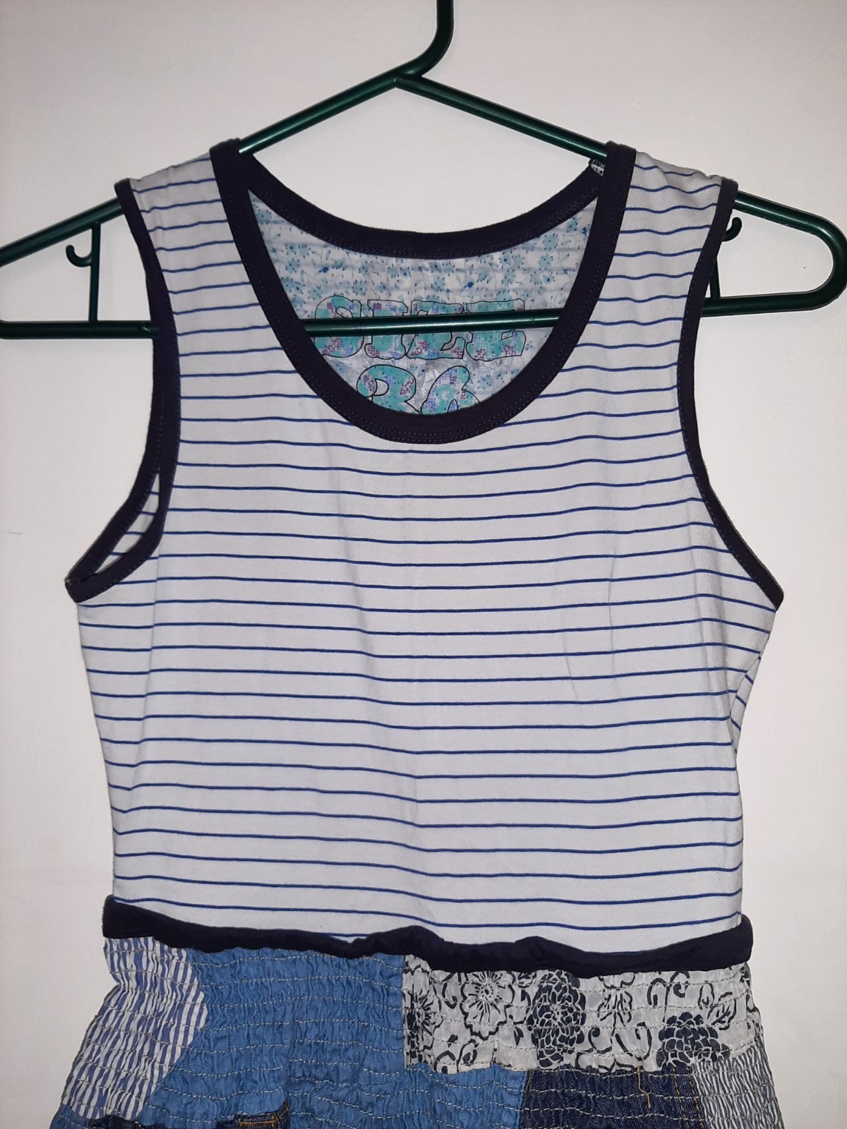 DESIGUAL Demim Patchwork Tshirt Dress Vintage Y2K Style